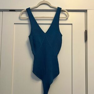 Abercrombie & Fitch Teal Ribbed Bodysuit